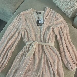 Retrofête Gabrielle Sequin Wrap Dress